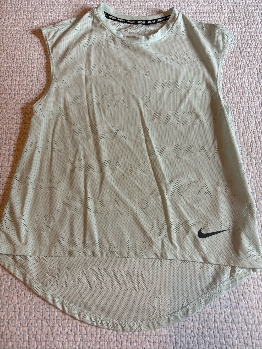 Nike Women's Mint Green Perforated Performance Tank